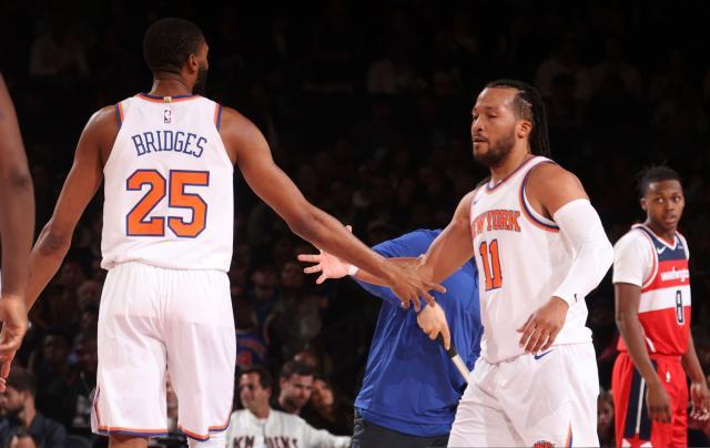 开云体育登录入口-尼克斯三叉戟露锋芒！唐斯大桥布伦森联手轰64+20